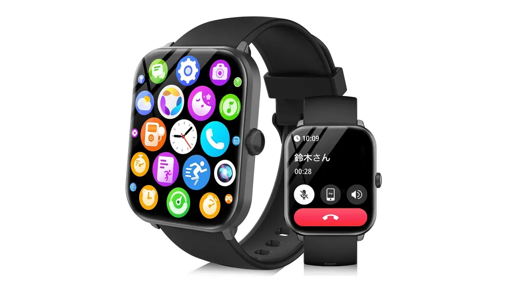 スマートウォッチ【2025進化モデル】Bluetooth通話機能 音楽再生 iPhone対応 アンドロイド対応 SMS/Line通知 多機能スマートウォッチ 100種類運動モード 生活防水 電卓機能 活動量計 メッセージ通知 腕時計 天気予報 スポーツウォッチ レディース メンズ 多種類文字盤 日本語説明書付き