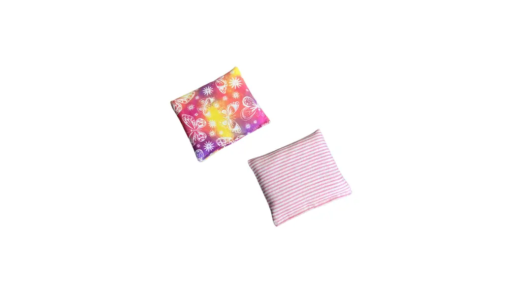 HOME COMFORT ウルトラミニ電子レンジ対応加熱&冷却パッド - 100%天然米 2パック(4.5インチ x 5インチ) (ピンクコンボ3)