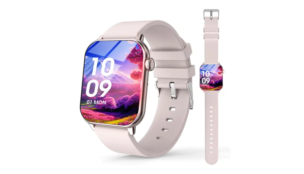 【2025新登場AMOLED大画面】スマートウォッチ Smart watch 通話機能付き Bluetooth5.3 高精度1.85" Twitter/Line/SMSなどメッセージ通知 DIY 運動モード GPS機能 音声アシスタント 電卓 音楽制御 明るさ調整 天気予報 目覚まし時計 生活防水 遠隔カメラ 長持ちバッテリー 軽量 メンズ レディース 誕生日 ギフト プレゼント (ピンク)