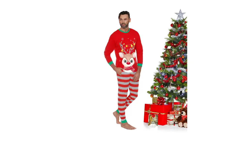 ファミリークリスマスパジャマセット | ヘラジカ柄クリスマスパジャマ ファミリーマッチングセット,ソフトマッチングファミリークリスマスパジャマパジャマセット長袖 Hozilen