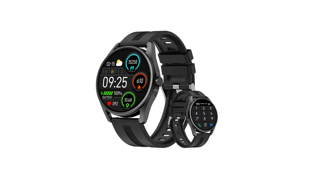 スマートウォッチ iPhone アンドロイド対応 通話機能付き 通話音声調整可 Smart Watch 1.38インチ大画面 丸型 腕時計 技適認証済み