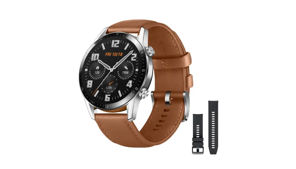 HUAWEI(ファーウェイ) Watch GT2 46mm Classic スマートウォッチ 2週間長時間バッテリー 血中酸素レベル測定 Bluetooth通話 ぺブルブラウン 【日本正規代理店品】
