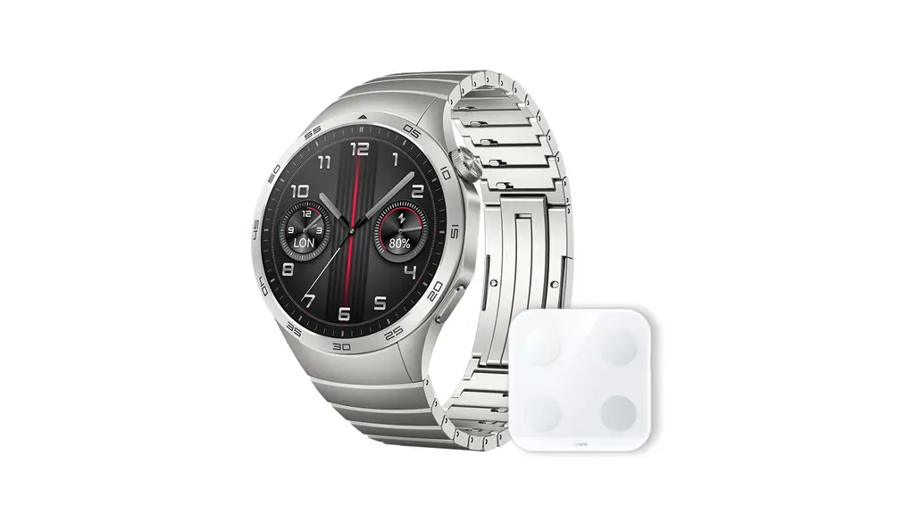 【体組成計(BT)セット】HUAWEI(ファーウェイ) WATCH GT 4 46mm ゴルフナビ搭載 スマートウォッチ コース攻略 練習モード 最長14日間持続ロングバッテリー GNSS測位(GPS) カロリー管理 睡眠中呼吸乱れ検知 24時間健康管理 100種類以上の専門的ワークアウトコーチ iOS/Android対応 グレー