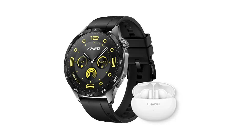 【イヤホン(FreeBuds 5i)セット】HUAWEI(ファーウェイ) WATCH GT 4 46mm ゴルフナビ搭載 スマートウォッチ コース攻略 練習モード 最長14日間持続ロングバッテリー GNSS測位(GPS) カロリー管理 睡眠中呼吸乱れ検知 24時間健康管理 100種類以上の専門的ワークアウトコーチ iOS/Android対応 グリーン