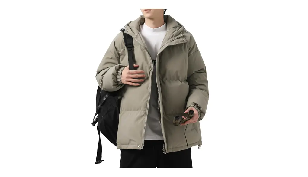 [inotenka] ダウンジャケット メンズ 大きいサイズ 中綿入り 防寒着 防風 冬服 8色 厚手 フート付き ブラック アウトドア 日常 カジュアル ゆったり おしゃれ かっこいい