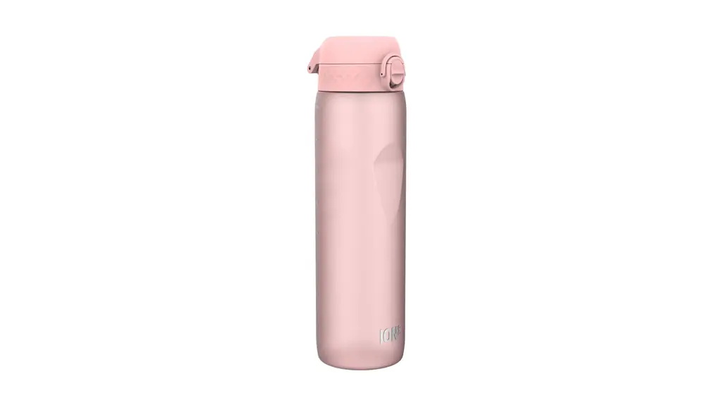 Ion8 Botella de agua a prueba de fugas de 1 litro, sin BPA, cuarzo rosa, 1000 ml