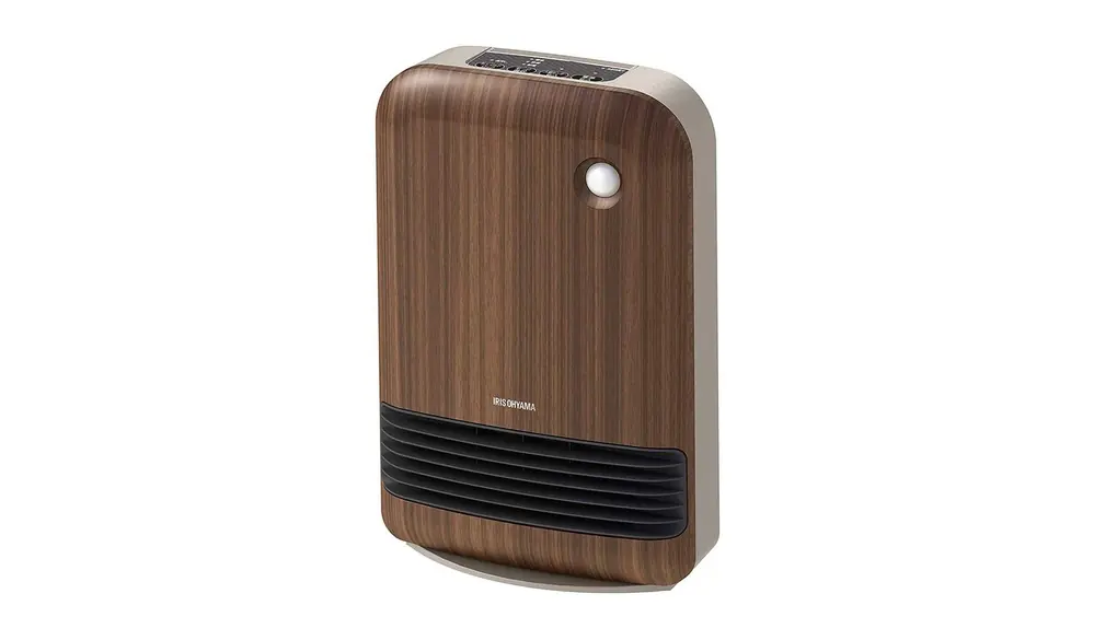 アイリスオーヤマ ヒーター セラミックファンヒーター 人感センサー付き 節電 省エネ 大風量 1200W 2段階温度調整 転倒オフ機能 速暖 小型 コンパクト 切り忘れ防止 PDHM2-120TD1-T 濃木目