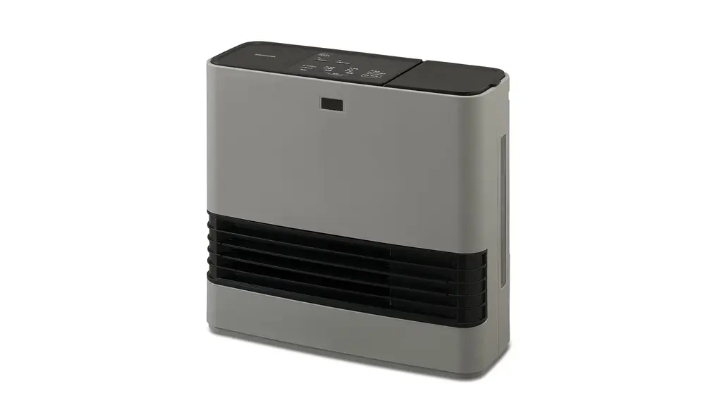 アイリスオーヤマ ヒーター セラミックファンヒーター 大風量 1200W 加湿機能付き 3段階温度調整 転倒オフ機能 速暖 小型 コンパクト 加湿器 ハイブリット式 JKC125D1-H グレー