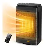 【1秒でポカポカ革命】Joy zone セラミックヒーター 小型速暖モデル｜LED液晶＆リモコン操作で冬の朝を変える一台