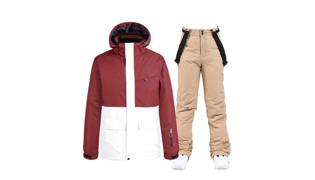 [Jueshanzj] スキーウェア スーツ メンズ レディース カップルモデル 暖かい