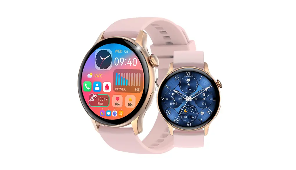 JUSUTEK 2025 革新 Bluetooth通話スマートウォッチ,AMOLED画面 466*466解像度腕時計，スクリーン消灯表示時間，NFC機能，電卓，多機能センサ管理，運動モード，ストップウォッチ、カウントダウン，万歩計，ワールドタイム，カロリー，IP67防水，電話着信、音楽コントロール，Line通知表示，お贈り物,日本語説明書 (黒)