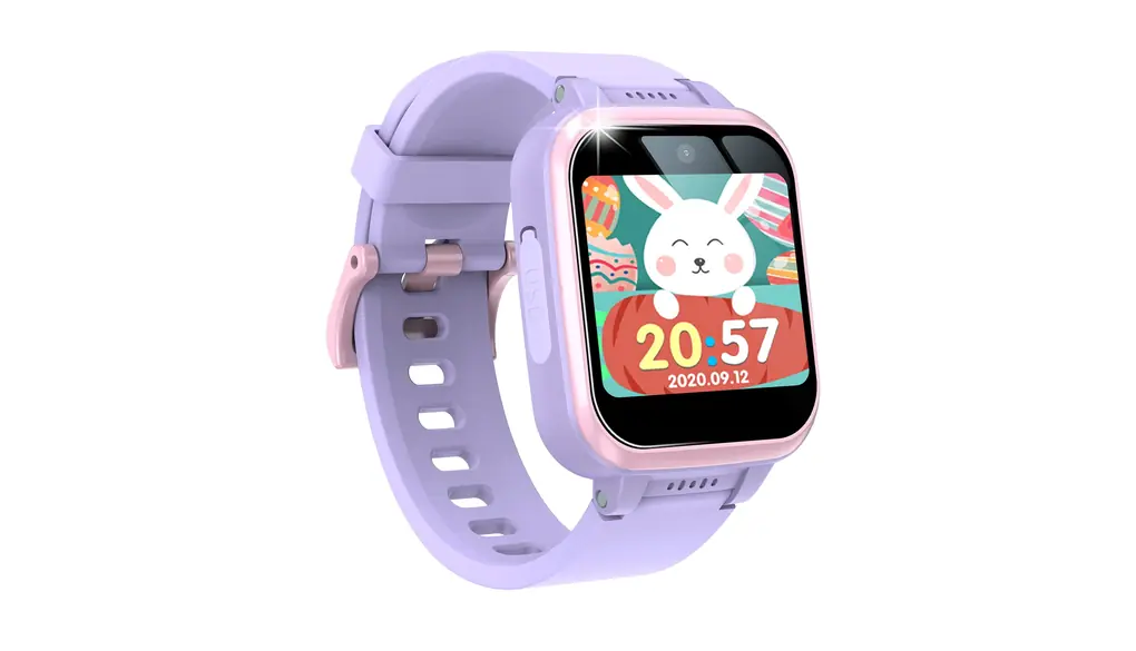 JUSUTEK【革新スマートウォッチ】子供版スマートウォッチ腕時計，写真を撮って、ビデオを撮って、録音、歩数計、音楽プレーヤー、小さいゲーム、目覚まし時計、カウントダウン、懐中電灯，機能が簡潔で、子供はすぐ覚えます，絶妙なパッケージング，子供の贈り物，相互の贈り物，日本語対応，日本語説明書付き (紫)