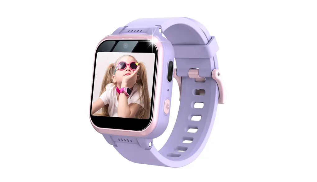 JUSUTEK【革新子供用スマートウォッチ】子供版多機能腕時計，写真を撮って、ビデオを撮って、録音、歩数計、音楽プレーヤー、小さいゲーム、目覚まし時計、カウントダウン、懐中電灯，機能が簡潔で、操作が便利です，絶妙なパッケージング，子供の贈り物，相互の贈り物，日本語対応，日本語説明書付き (紫)