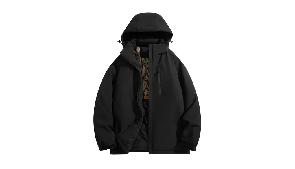 [Kayiyasu] ダウンジャケット メンズ フード付き 冬服 アウター 防寒ジャケット ダウン アウトウェア 中綿 ウインドブレーカー 大きいサイズ カジュアル 防風 暖かい アウトドア 登山