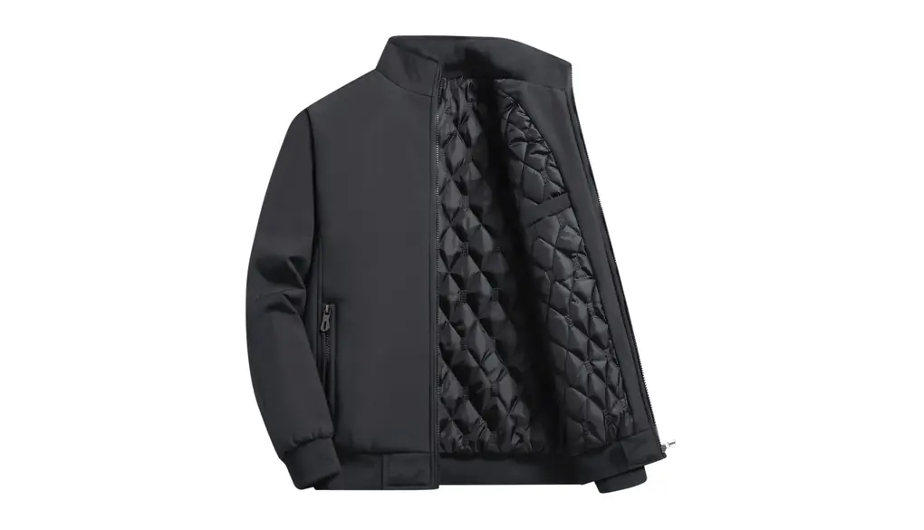 [Kayiyasu] ダウンジャケット メンズ ジャケット アウター ジャンパー ブルゾン 大きいサイズ 中綿 立ち襟 アウトドア 作業 防寒 軽量 無地 暖かい 秋冬 カジュアル