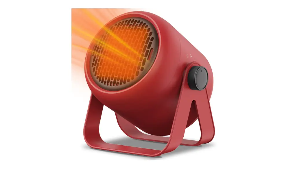 Kemolpo ファンヒーター 電気 セラミックヒーター 小型 3秒速暖 1000W 3段階切替 過熱保護 省エネ 足元ヒーター 暖房器具 脱衣所 トイレ 寝室 オフィス S710 レッド