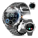 【KOMOI スマートウォッチ 2025年新モデル】軍用規格×2種バンド付き｜Bluetooth通話＆LINE通知もこなす万能ギア