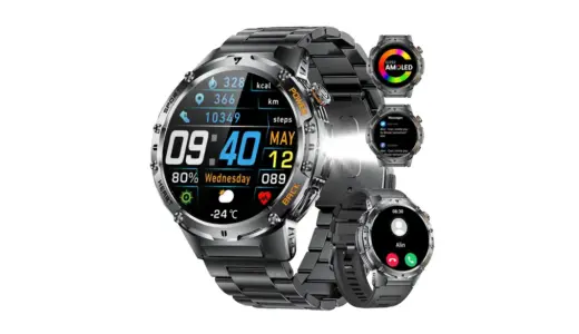 【懐中電灯を腕に巻く！？】LIGE EF7 スマートウォッチ｜600mAh大容量バッテリー＆AMOLEDディスプレイ搭載