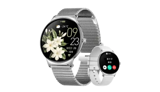 【洗練された美しさを、腕に。】LIGE FV12 スマートウォッチ レディース｜AMOLED大画面×通話対応の“デジタルジュエリー”