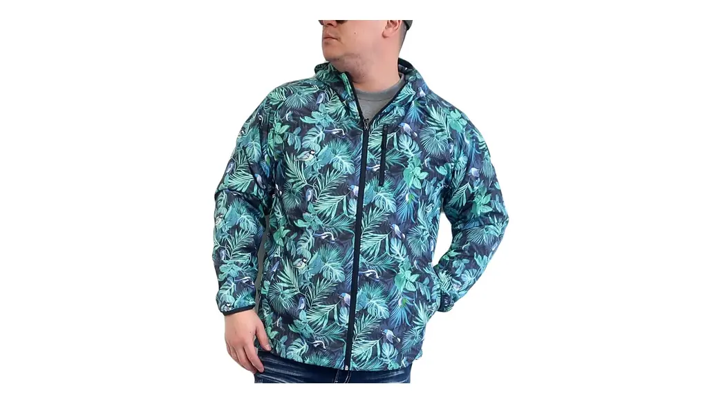 [LOGOS park] メンズ ブランド アウター ナイロン マウンテン パーカー ロゴスパーク 撥水加工 長袖 総柄 プリント M L LL 10001819