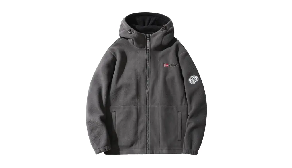 [Manatsulife] メンズ ポーラー フリース ジャケット フード付き ロッカー フリース フルジップジャケット 暖かい アウター アウトドア 保温 防寒 防風 秋 冬服 WT9819