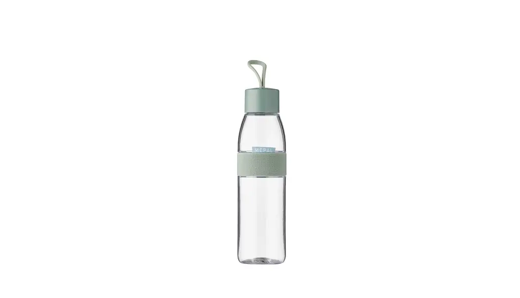 Mepal - Botella de agua Ellipse - Botella de agua reutilizable - Botella a Prueba de Fugas apta para Bebidas Carbonatadas - para Adultos y Niños - Sin BPA - 500 ml - Nordic sage