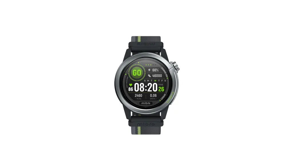 Mibro GS Active 2 ランニング スマートウォッチ 1.32インチAMOLED 高性能 ロングバッテリー GPS内蔵 心拍数 睡眠 ストレス 健康管理 Bluetooth通話 スマホ通知 150+スポーツモード iPhone対応 アンドロイド対応 替えバンド付き(ダーググレー)