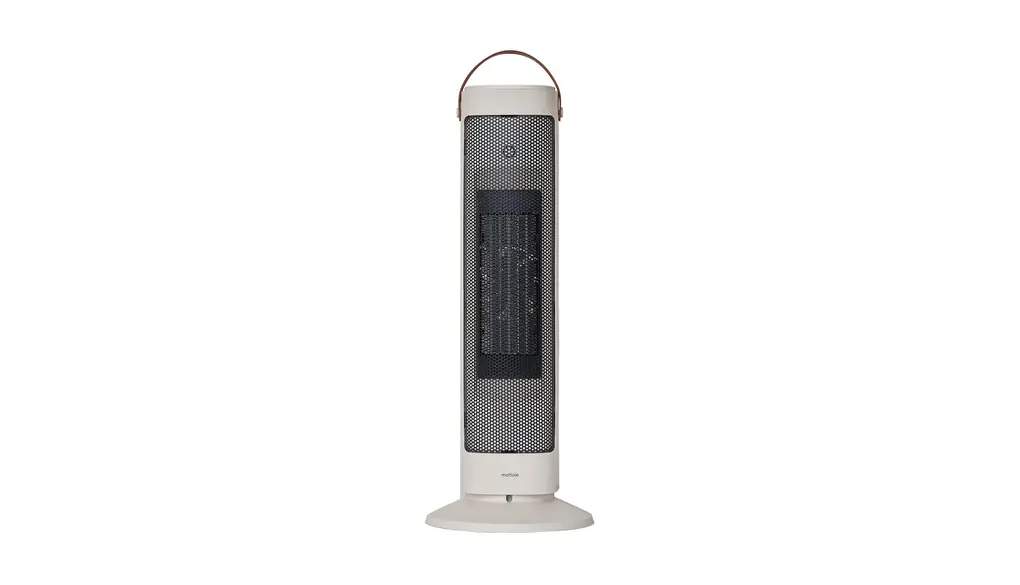 mottole セラミックファンヒーター 首振り リモコン付き 1200W ハイパワー 瞬暖 足元 脱衣所 縦型 転倒センサー スリム タワー型 ON OFF タイマー 小型 省エネ 静音 おしゃれ デザイン アースカラー MTL-E041-IV アイボリー