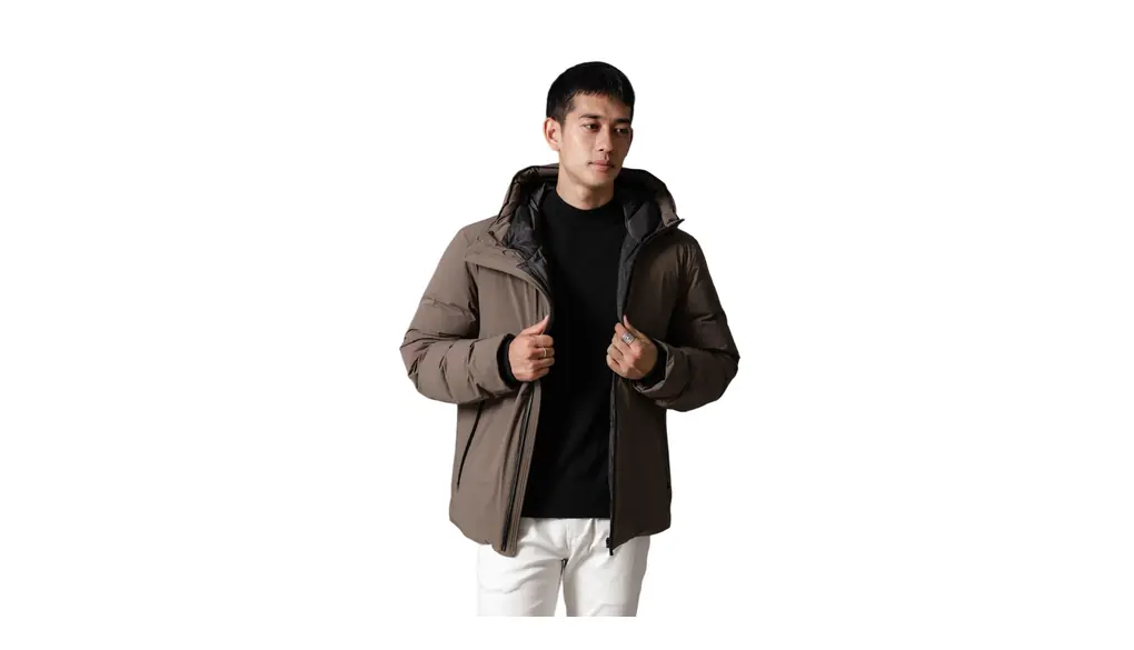 [ナノ・ユニバース] 西川ダウン (R) 」 スポーティー フード ダウン メンズ 668-4214201