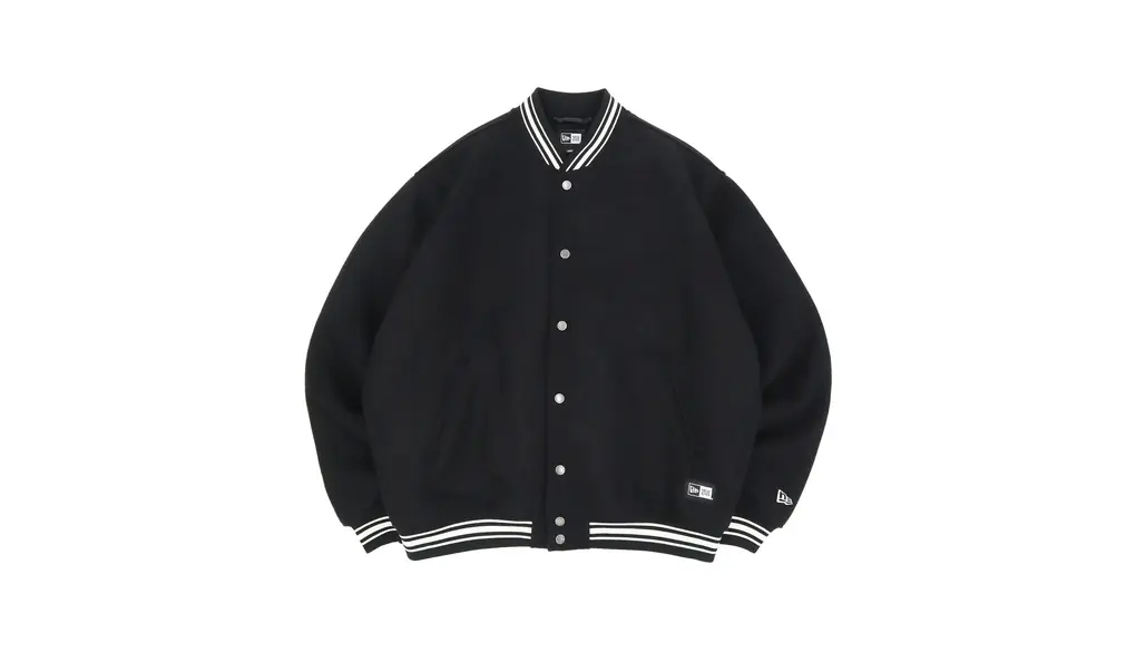 [ニューエラ] newera ジャケット スタジャン Melton Varsity NER35A6199 Box Logo ONSPOTZ別注 アパレル
