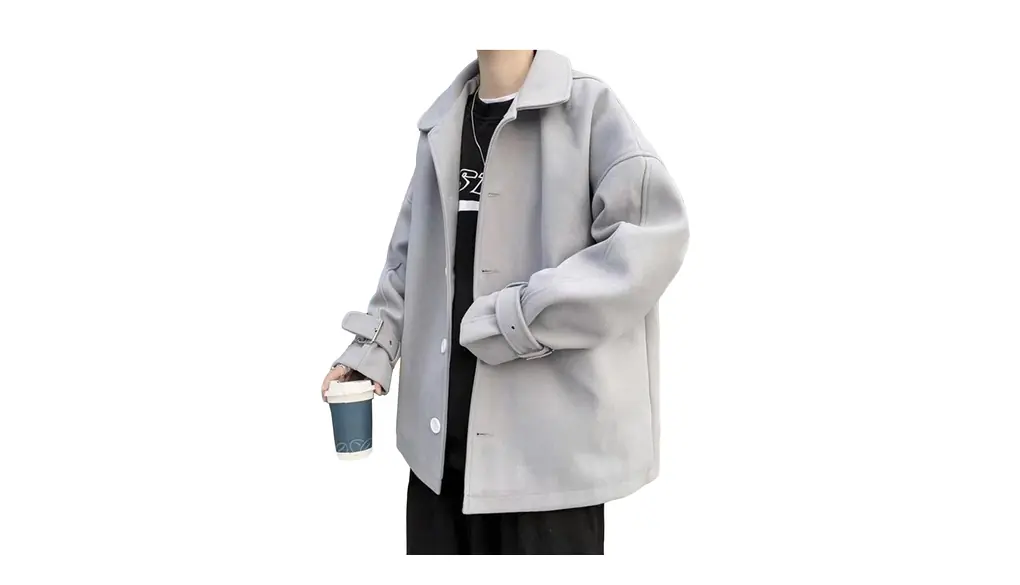 [二力] ラシャコート メンズ 秋冬 オーバーコート ゆったり アウター 防寒着 トレンチコート 暖かい ブルゾンジャケット 厚手 ボタンダウン 通勤 オシャレ