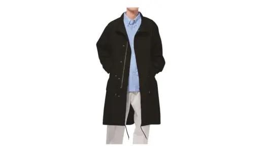 【雨の日も街に馴染む一着】nissen（ニッセン） はっ水オーバーサイズモッズコート メンズ｜抜け感×機能性のベストバランス