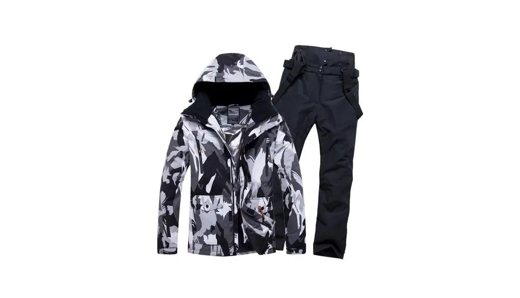 [Noopior] スノーボードウェア 上下セット メンズ スキーウェア レディース スノボウェア ジャケット パンツ 撥水 保温 防寒 耐水圧 登山 アウトドア 2点セット HXF133