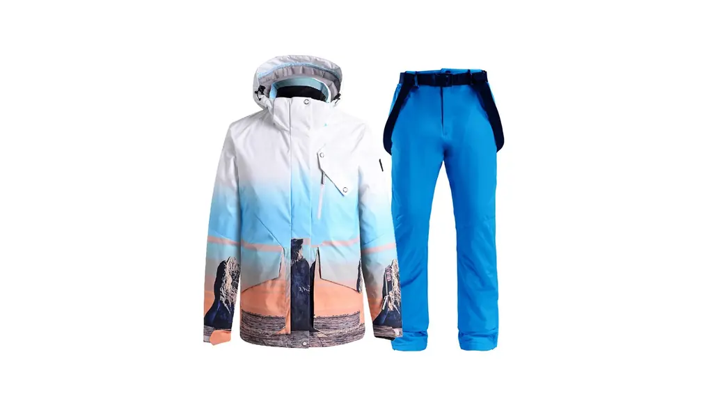 [Noopior] スノーボードウェア 上下セット メンズ スキーウェア レディース スノボウェア ジャケット パンツ 撥水 保温 防寒 耐水圧 登山 アウトドア 2点セット HXF204