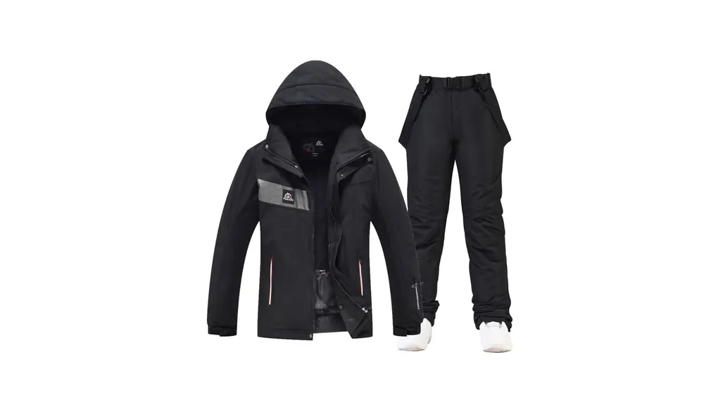 [Noopior] スノーボードウェア 上下セット メンズ スキーウェア スノボウェア ジャケット パンツ 撥水 保温 防寒 耐水圧 登山 アウトドア 2点セット HXF208
