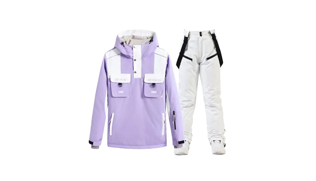 [Noopior] スノーボードウェア 上下セット メンズ レディース 男女兼用 ス ノボウェア スキーウェア パンツ 撥水 保温 防寒 耐水圧 登山 アウトドア 2点セット HXF303