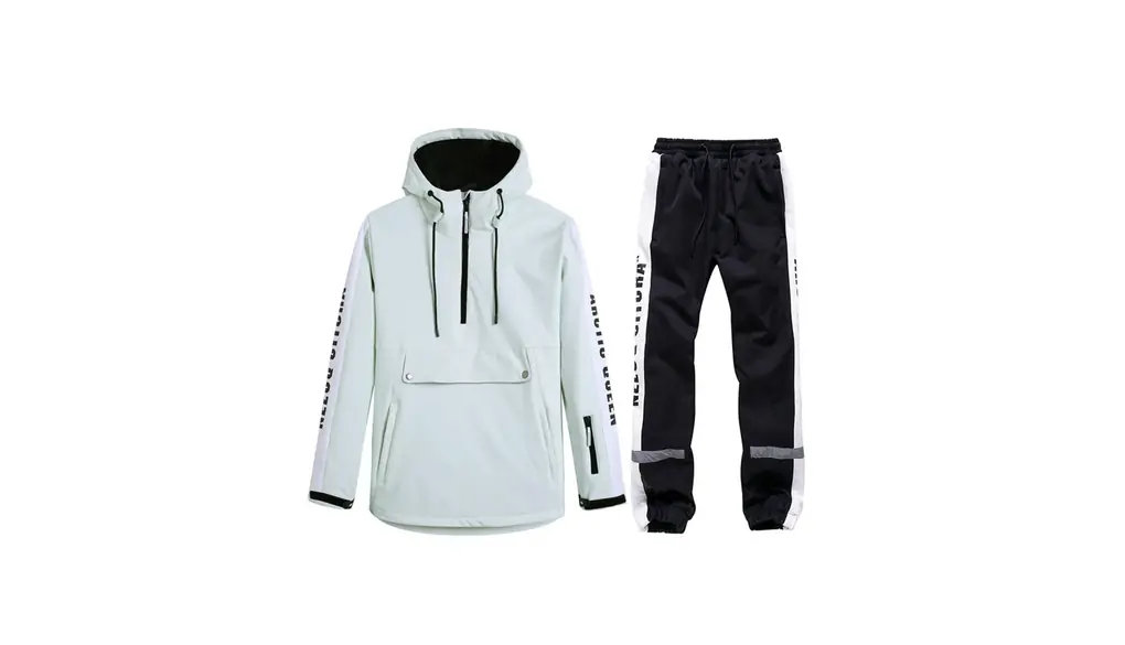 [Noopior] スノーボードウェア 上下セット メンズ レディース 男女兼用 ス ノボウェア スキーウェア パンツ 撥水 保温 防寒 耐水圧 登山 アウトドア 2点セット HXF312