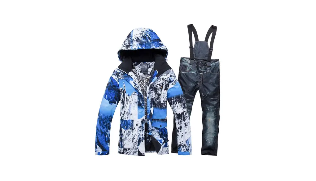 [Noopior] スノーボードウェア 上下セット メンズ スキーウェア レディース スノボウェア ジャケット パンツ 撥水 保温 防寒 耐水圧 登山 アウトドア 2点セット HXF127