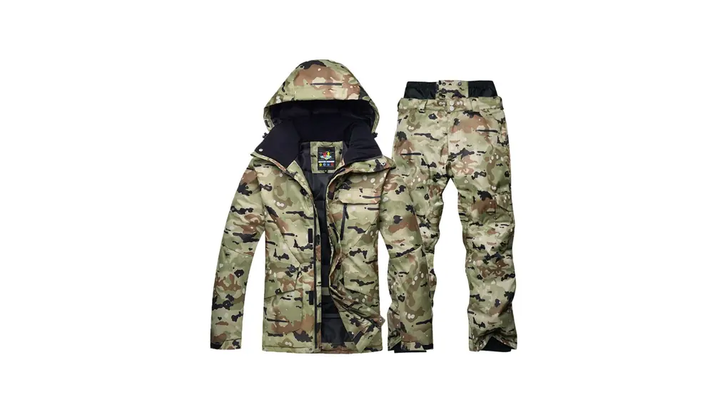 [Noopior] スノーボードウェア 上下セット メンズ スキーウェア スノボウェア ジャケット パンツ 撥水 保温 防寒 耐水圧 登山 アウトドア 2点セット HXF229