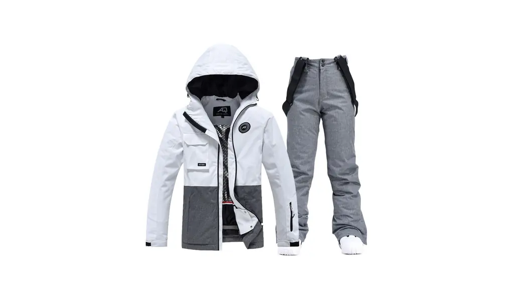 [Noopior] スノーボードウェア 上下セット メンズ レディース 男女兼用 ス ノボウェア スキーウェア ジャケット パンツ 撥水 保温 防寒 耐水圧 登山 アウトドア 2点セット HXF319