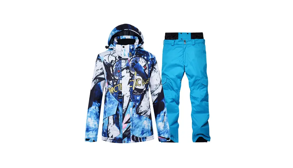 [Noopior] スノーボードウェア 上下セット メンズ スキーウェア スノボウェア ジャケット パンツ 撥水 保温 防寒 耐水圧 登山 アウトドア 2点セット HXF219