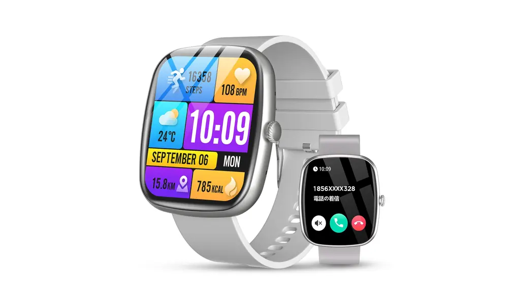 スマートウォッチ 1.83インチ大画面 Bluetooth通話 Smart Watch スマート腕時計 着信＆メッセージ通知 歩数計 超大型ディスプレイ スマートウォッチ iphone対応 レディース dafit128種類スポーツモードAlexa対応 日本語説明書 バンド 交換可能メンズ レディース プレゼントに最適