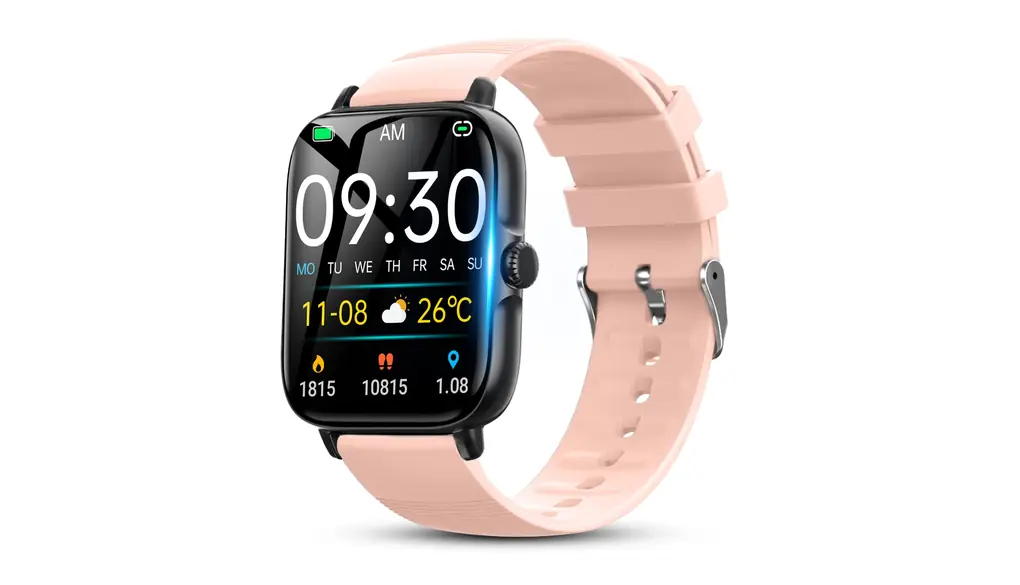 スマートウォッチ iPhone対応 2.0インチ大画面 活動量計 Bluetooth通話機能 IP68防水 Smart Watch アンドロイド対応 歩数計 腕時計 音楽ローカル再生 カロリー消費計 睡眠管理 スポーツウォッチ (ピンク)
