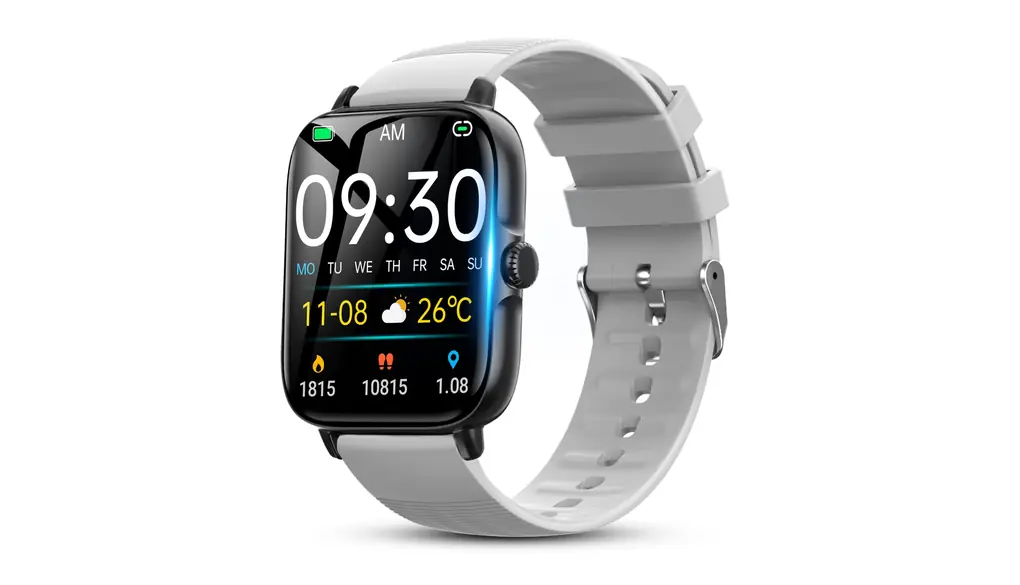 スマートウォッチ iPhone対応 【2025年革新多機能・1.7インチ画面】 スマートウォッチ 防水 IP68 Smart Watch アンドロイド対応 活動量計 Bluetooth通話機能 歩数計 腕時計 スポーツウォッチ SMS/Line通知 着信通知 音楽ローカル再生 カロリー消費計 睡眠管理 8種類運動モード 170種類以上文字盤 レディース/メンズ (グレー)