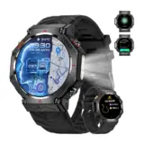 【AIを腕に巻く未来】OMMQ スマートウォッチ｜ChatGPT搭載＆軍用規格の超タフモデル！GPS×100種スポーツ対応