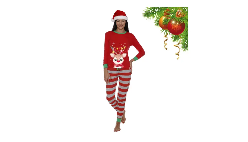 [ORIC] お揃いのファミリークリスマスパジャマ | ヘラジカ柄クリスマスパジャマ ファミリーマッチングセット | エルク プリント マッチング ファミリー クリスマス パジャマ