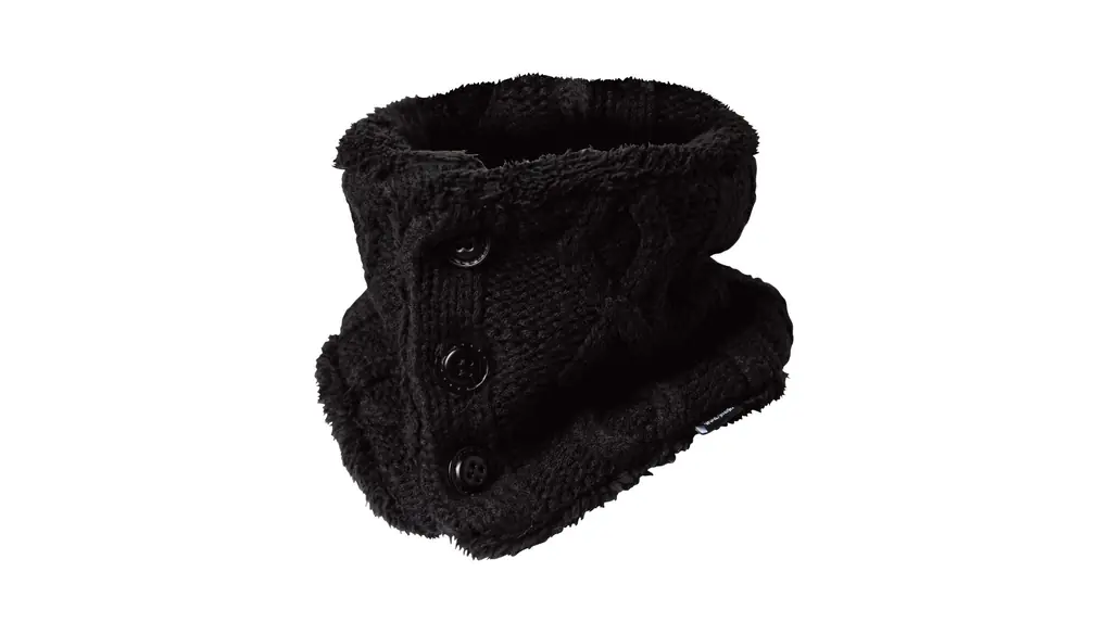 おたふく手袋 防風ネックウォーマー[裏ボア 防風フィルム]B-25 ブラック フリーサイズ