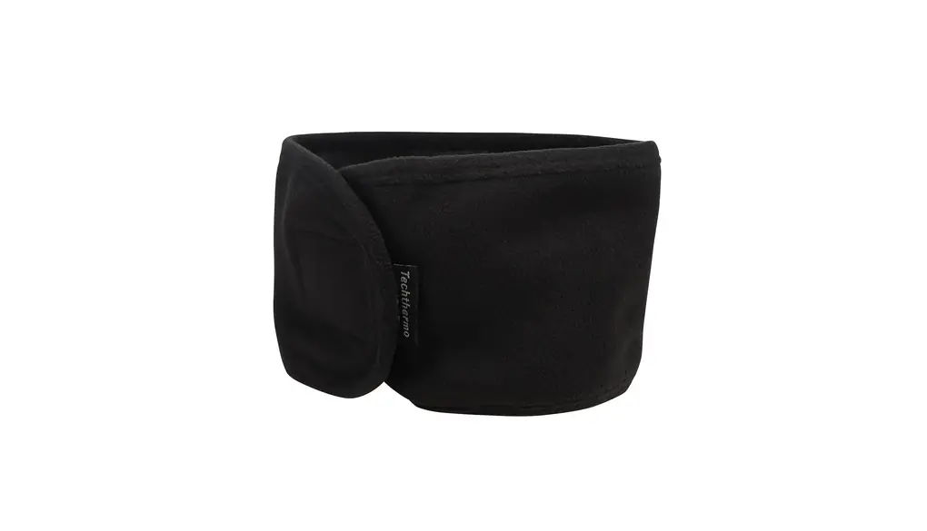 おたふく手袋 ネックウォーマー フリース マジック止めタイプ 静電気軽減 ブラック B-88