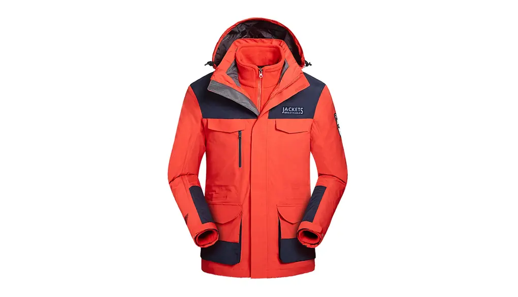 ウィンドブレーカー OUYe マウンテンパーカー メンズ フリースインナー 2着セット登山服 防水 防寒 防污 多機能 アウトドア ジャケット 静電気軽減 裏起毛 フード付き スキージャケット フリースジャケット