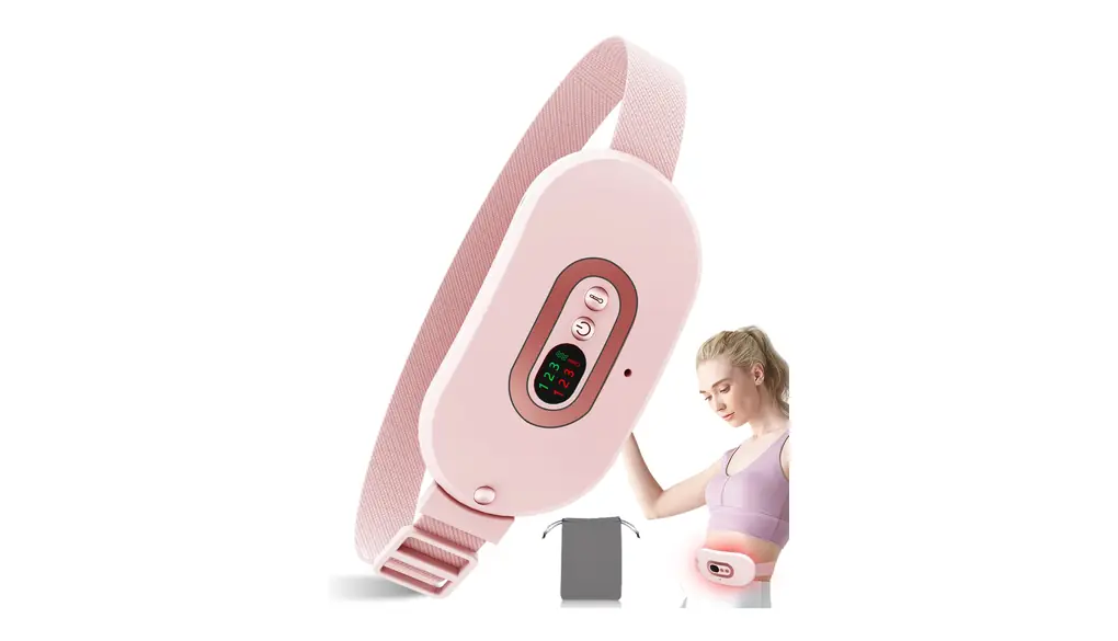 ホットベルト電熱-携帯便利コードレス振動子宮暖房ベルト ホットケア 小型子宮ホットベルト暖房パッドベルト 着用可能腰用発熱ベルト 母の日、誕生日、記念日プレゼント 寒さ対策